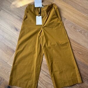 Claudie Mustard Culottes Cropped Pants NWT Women’s